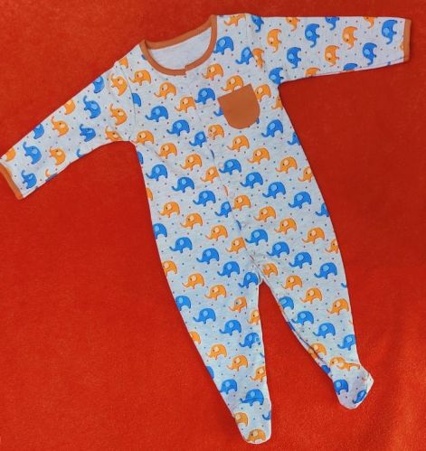 100% Cotton Printed FLGLR02 Kids Long Romper, Gender : Unisex