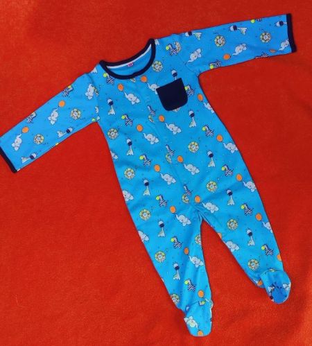 100% Cotton Printed FLGLR06 Kids Long Romper, Gender : Unisex