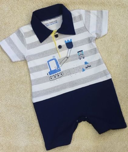 Plain 100% Cotton FLGSR03 Kids Short Romper, Gender : Unisex