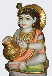 Marble Bal Gopal Ji Statue, Color : Multicolor