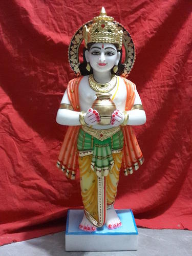 Printed Polished Marble Kuber Statue, Packaging Type : Carton Box