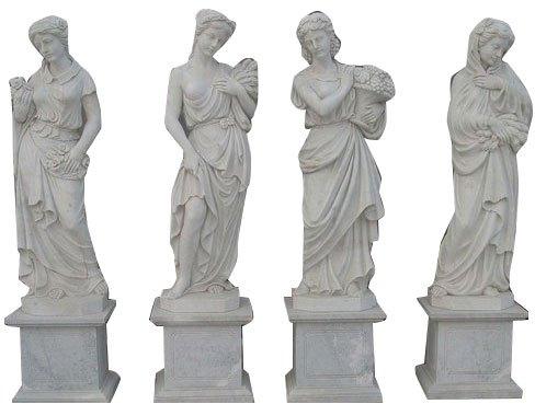 Marble Outdoor Statue, For Interior Decor, Overall Dimensions (mm) : 275x90x285mm