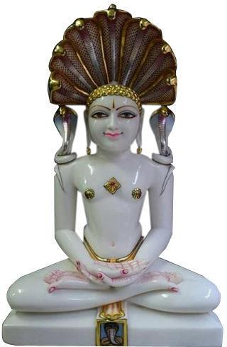 Marble Parshwanath Statue