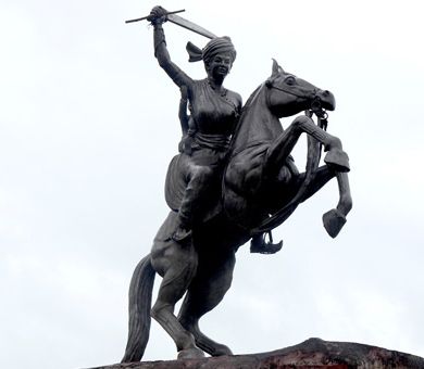 Marble Rani Lakshmi Bai Statue