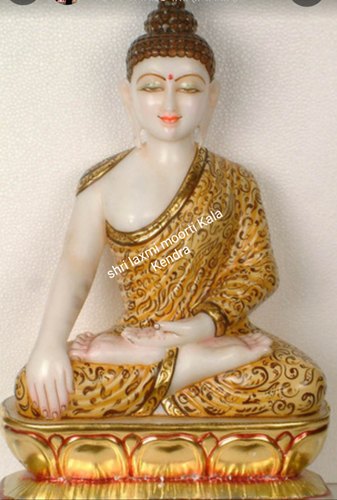 Marble Buddha Statue, Color : Multicolor