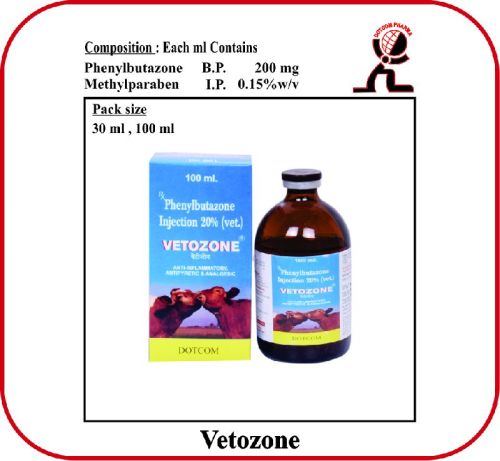 PHENLY BUTAZONE INJECTION, For Veterinary Use, Purity : 100%