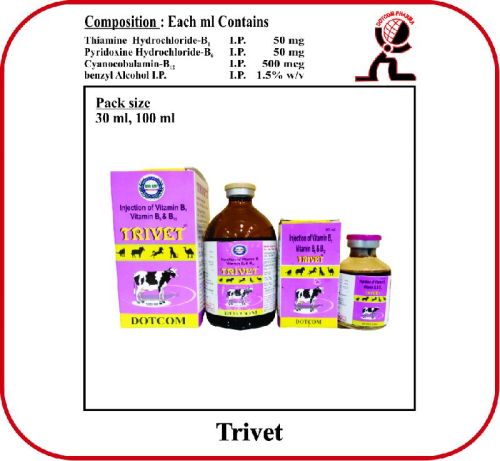 Vitamin B1 & Vitamin B6 50 With Vitamin B12 Injection ( TRIVET).