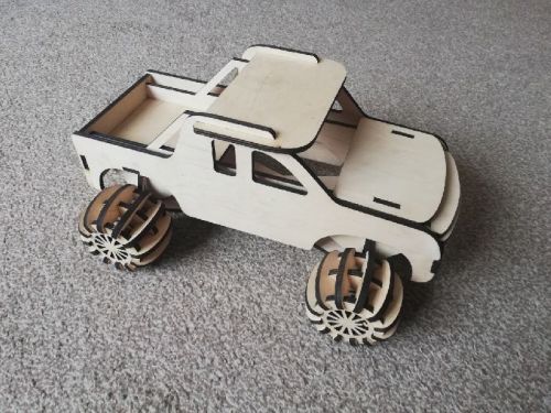 Laser Cut Wooden Toy Car, For Decoration, Feature : Light Weight, Moveable