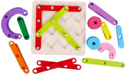 Wooden Letter and Number Construction Activity Set