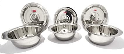 Stainless Steel Dishes, Size : Multisize