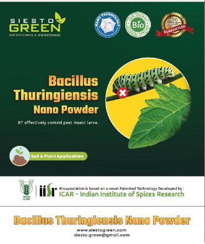 SIESTO GREEN Bacillus Thuringienis Nano Powder, Grade : Bio - Tech Grade