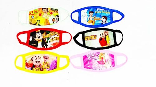 Cotton 3D Kids Mask, For Regular, Size : Medium