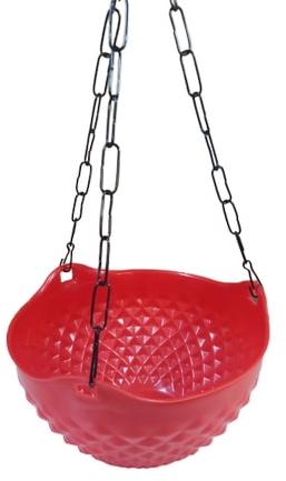 Round Plastic Polished Crystal Hanging Pots, For Decorating Flower, Style : Modern