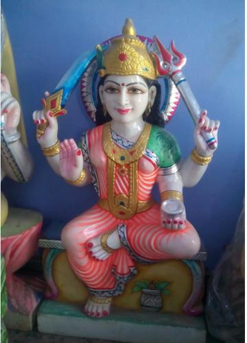 Virat Moorti Marble Gayatri Maa Statue, For Home, Temple