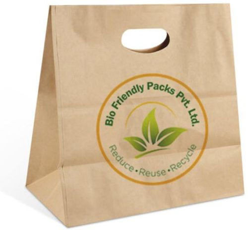 D Cut Paper Bags, For Packaging, Shopping, Feature : Good Quality, Light Weight