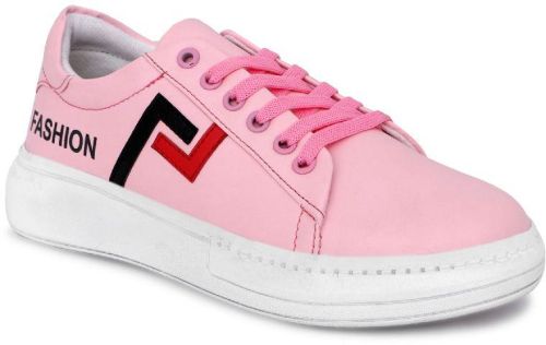 Neoron Ladies Pink Canvas Shoes, Occasion : Daily Wear, Casual Wear