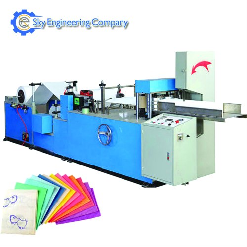 Sky Tissue Napkin Making Machine, For End Use, Industrial, Commercial, Voltage : 220 V