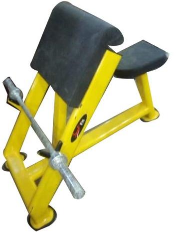 Iron Polished Seated Bicep Curl Bench, For Gym Use