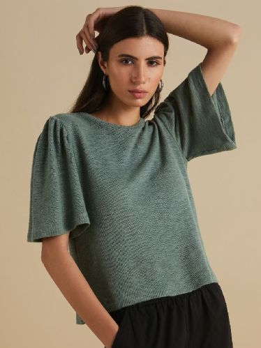 Cotton Knit Swing Sleeves Top, Size : XS, M, XL, XXL