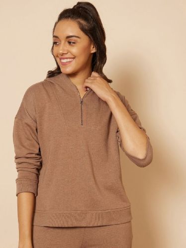 Oversized Fleece Zip Up Sweatshirt, Size : XS, M, XL, XXL, 3XL, 4XL, 5XL