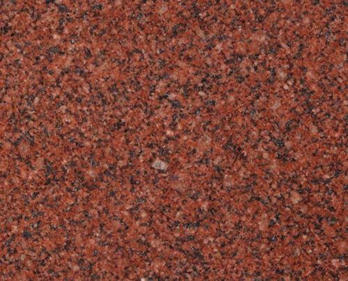 Rectangular Bush Hammered GEM RED Granite, For Flooring, Kitchen Countertops, Steps, Variety : Premium