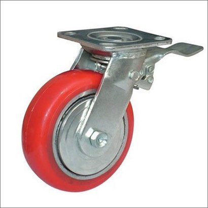 Double Bearing PU Caster Wheel, For Weeling Use, Material Handling, Feature : Durable, Easy To Fit