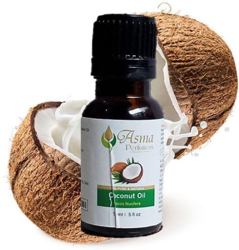 Asma Perfumers Coconut Carrier Oil, Packaging Size : 15ml, 50ml, 100ml, 300ml, 500ml 1000ml