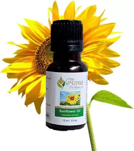 Asma Perfumers Sunflower Carrier Oil, Packaging Size : 15ml, 50ml, 100ml, 300ml, 500ml 1000ml