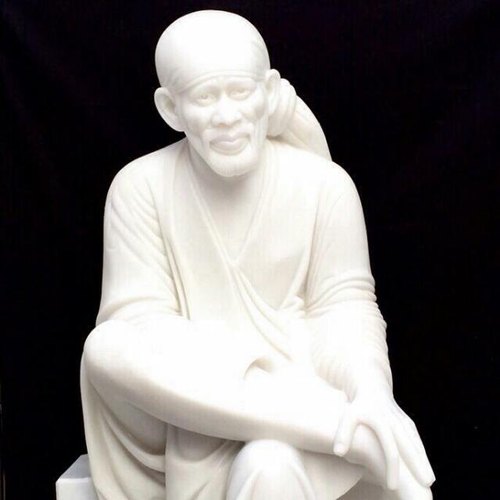 Marble Sai Baba Statue, For Worship, Pattern : Plain