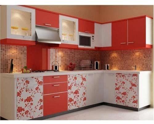 Polished Wooden Designer Modular Kitchen, For Home, Hotel, Motel, Restaurent, Feature : Accurate Dimension