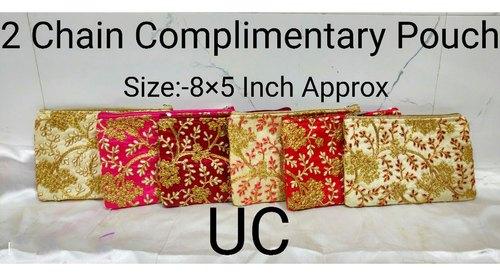 Chain Complimentary Pouch, Features : Every Day Use, Utility Item, Best Look On Traditional Wear, Pure Embr