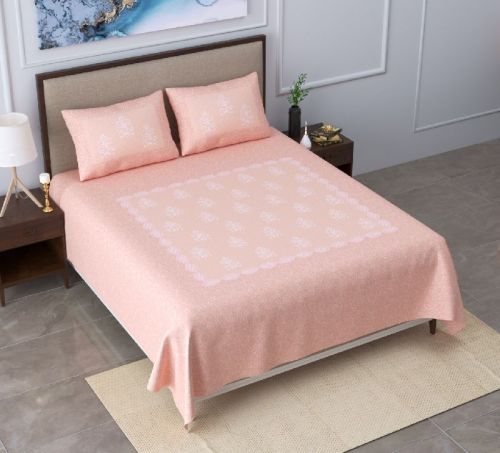 Jaipuri Sanganeri 390 TC Cotton King Printed Bedsheet (Pack Of 1, Multicolor)