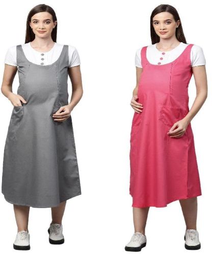 MomToBe Women's Cotton Maternity/Feeding/Nursing Dresses, Feature : Breathable