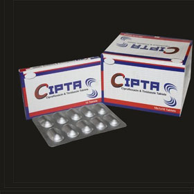 Ciprofloxacin and Tinidazole Tablets, Packaging Type : Strip