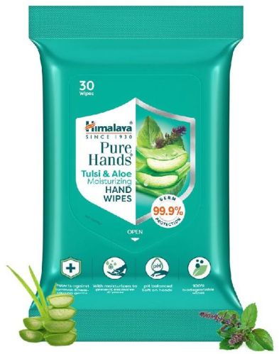 Himalaya Tulsi and Aloe Hand Wipes