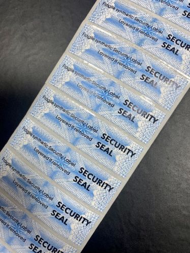 Printed Plastic Double Layer Security Labels, Thickness : 10-20micron