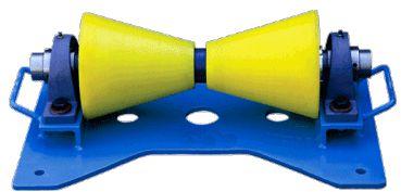 Nylon / Polyurathene Pipe Roller, Color : BLUE