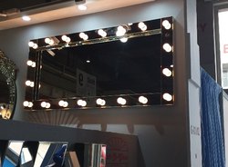 CRYSTAL Indoor Rectangular Venetian Mirror, Mounting Type : Wall Mounting