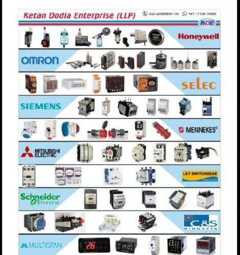 Micro Switch, PLC Systems, Electrical Relays, Electrical Switchgear, Switch Mode Power Supply Etc
