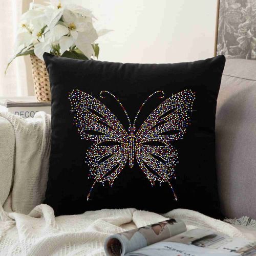 Cotton Butterfly Printed Cushions, Feature : Anti Wrinkle, Easy Wash, Shrink Resistant