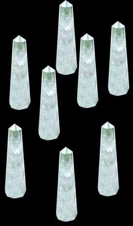 Round Jumbo Crystal Points, For Healing, Pattern : Plain