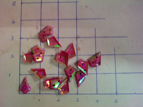Plastic Emerald Cut Sequins, For Embroidery, Craft