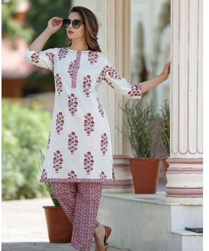 Printed Ladies Casual Wear Kurti, Size : All Sizes