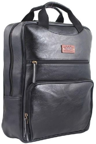 MANOGYA PU Leather Backpack, Size : 20x14inch