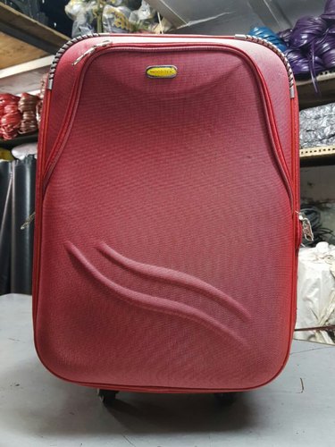 Polyester Two Wheel Luggage Bag, Pattern : Plain