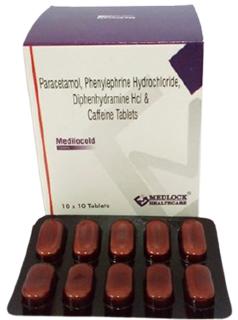 Paracetamol Phenylephrine Hydrochloride Caffeine Diphenhydramine Tablets