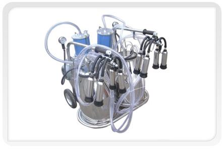 Double Bucket Cow Milking Machine