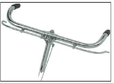 Steel Bicycle Handle Bar, Width : 444 Mm