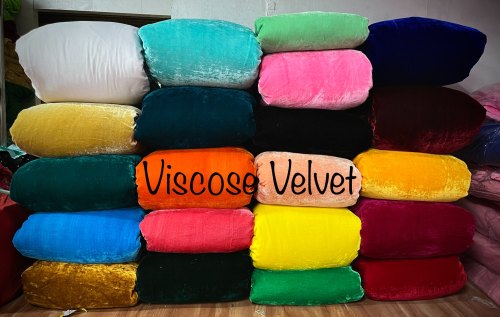 Velvet Viscose Fabric, Width : 44-45'