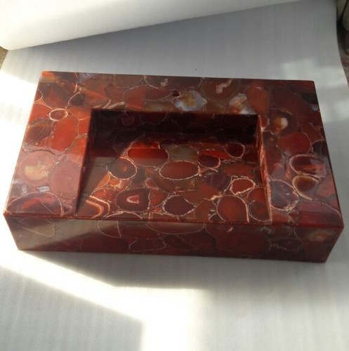 Red Carnelian Sink, Shape : Rectangular